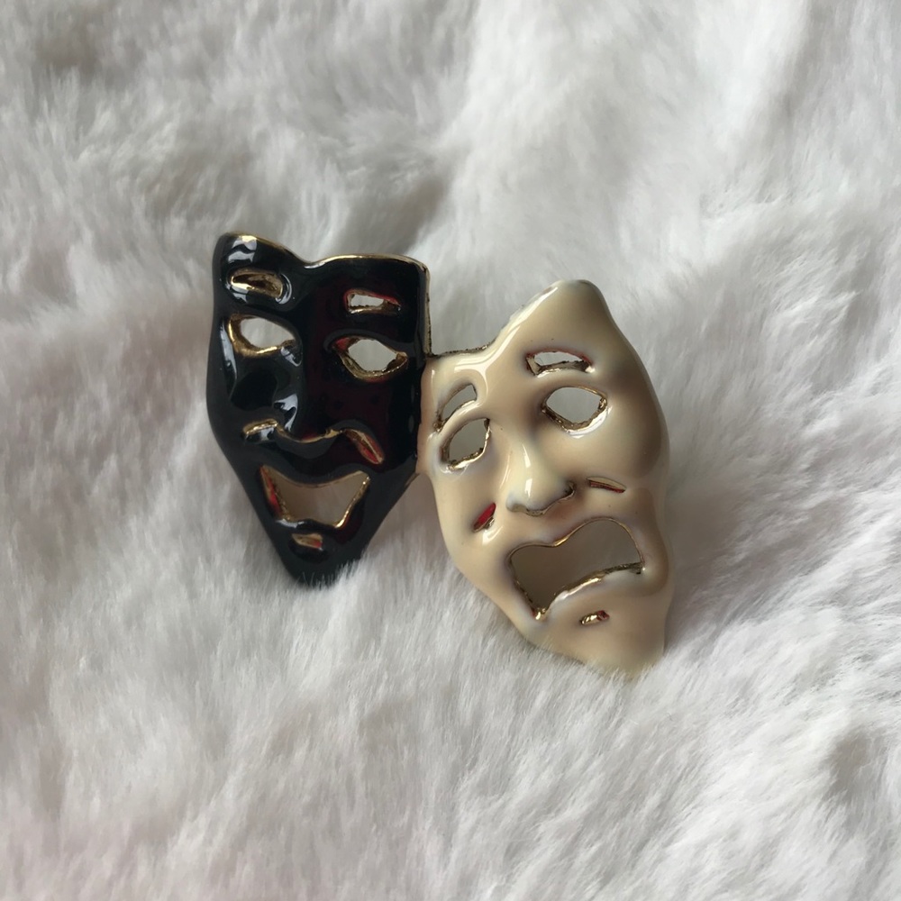 Mardi Gras brooch pin